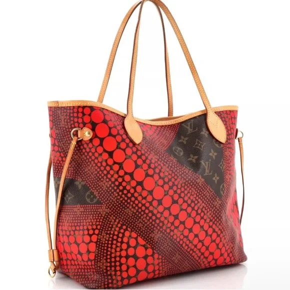 Louis Vuitton Neverfull Tote COA Limited Edition Kusama Waves Monogram Canvas MM - Picture 3 of 15